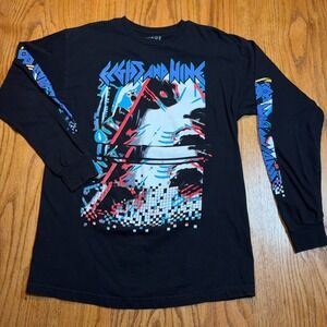 Eight & Nine MFG Long Sleeve Graphic Tee Mens Large Def Leppard Inspired 8 and 9
